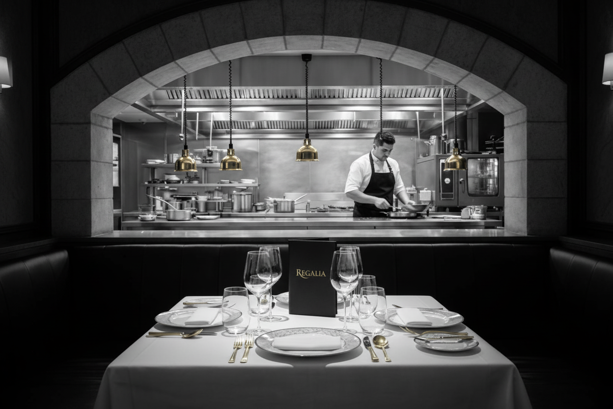 Restaurant REGALIA - Vue cuisine HD